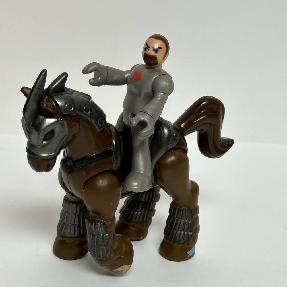 Imaginext SIR ANGUS Knight Armored Horse Figures Fisher Price 2011